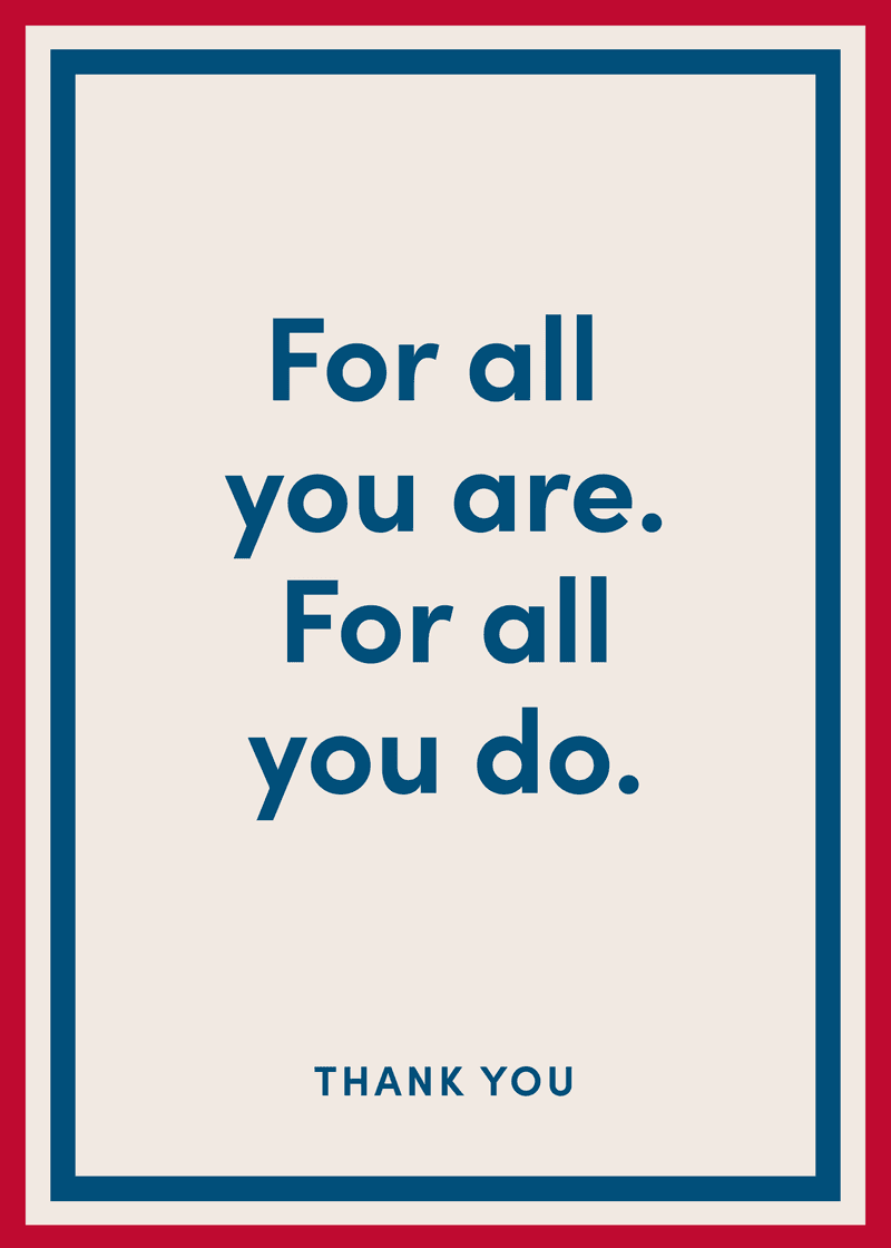 Thank You For All You Do Greeting Card - Image 2