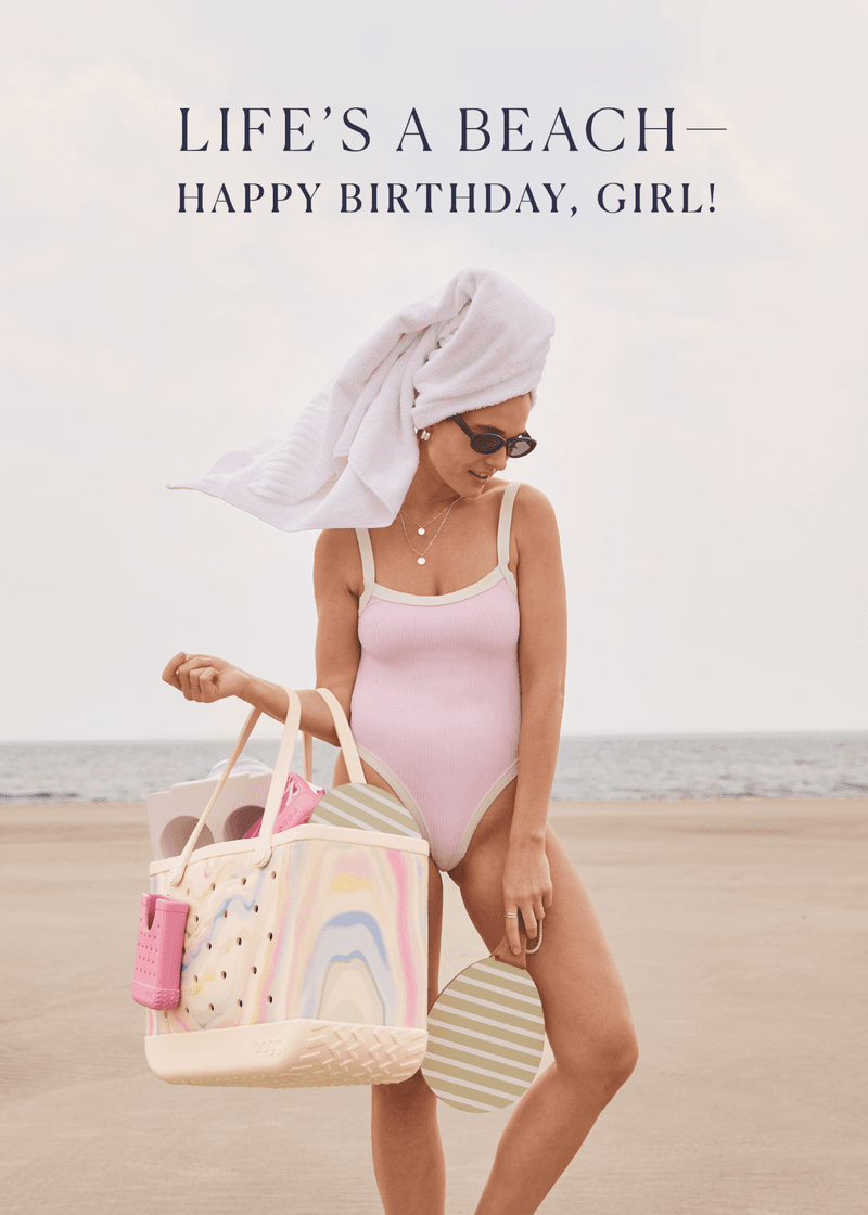 Happy Birthday Beach Greeting Card - Image 2